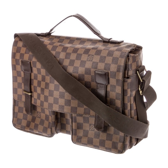 Louis Vuitton Damier Ebene Broadway Messenger Bag Authentic - Picture 3 of 12